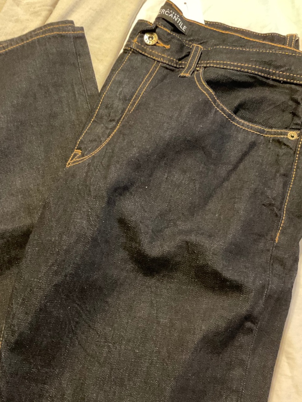 J Crew Factory 33x32 Dark Wash Jeans